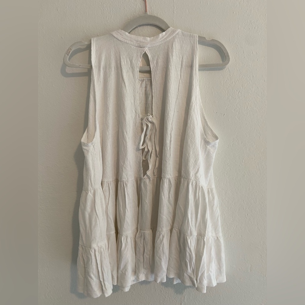 Free People Right On Time White Tunic Small - Picture 5 of 6